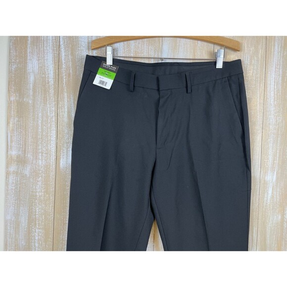 NWT Kenneth Cole Reaction Techni-Cole Mens Performance Pant Black Slim Fit 36x30 - Picture 2 of 8
